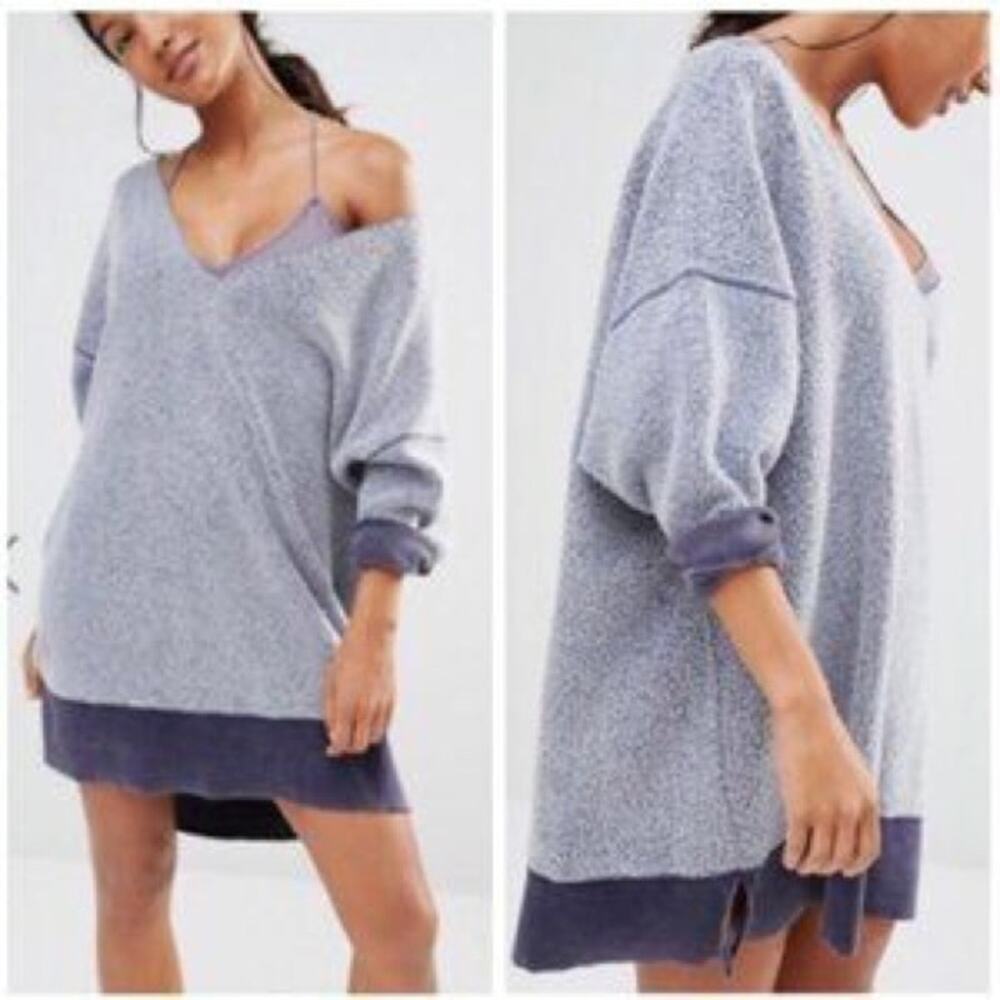 Intimately Free People Inside Out Oversized Lounge Tunic Sweatshirt Small Women